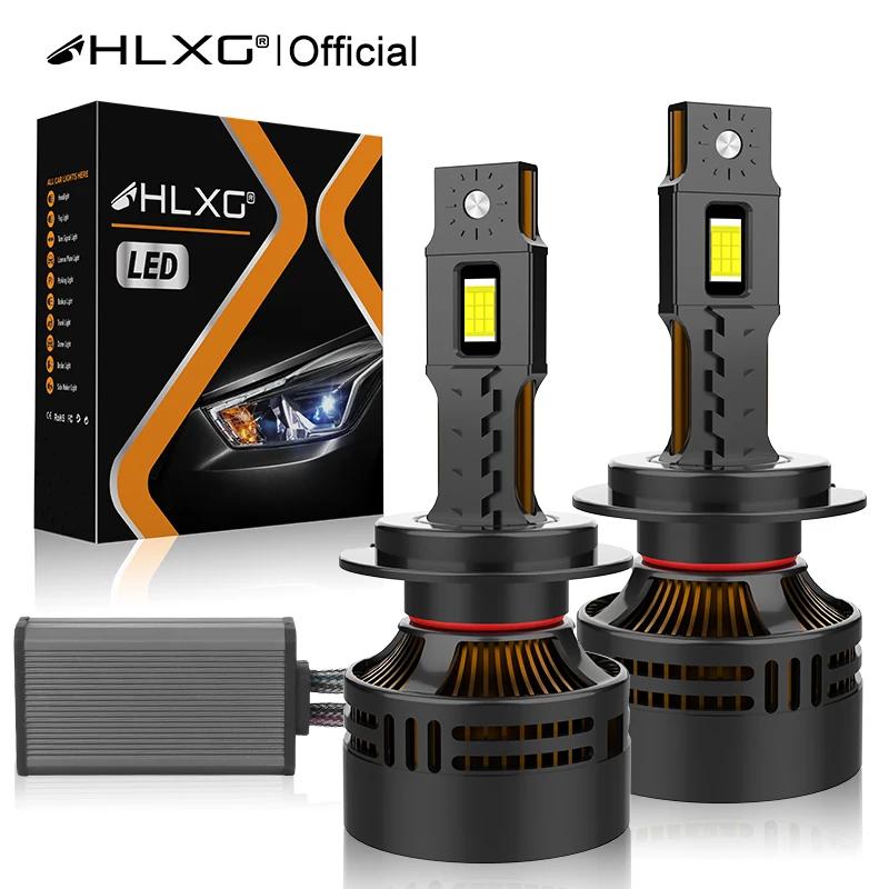 HLXG H7 LED Ʈ, H4 LED ĵ ڴ, H1, H11, H8, H9, 9005, HB3, 9006, HB4, 9012, HIR2, ͺ ǳ, ڵ 工, 6000K, 12V
